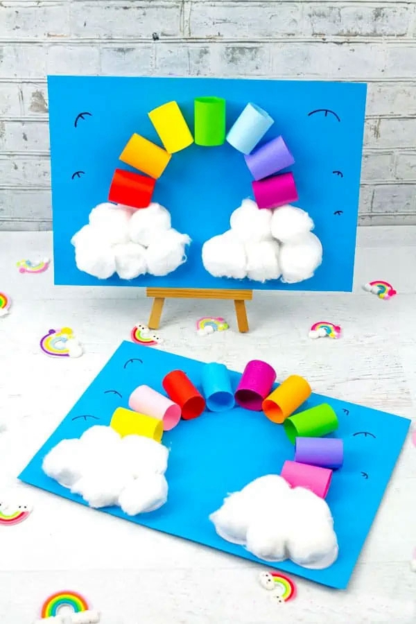3D rainbow craft for kids