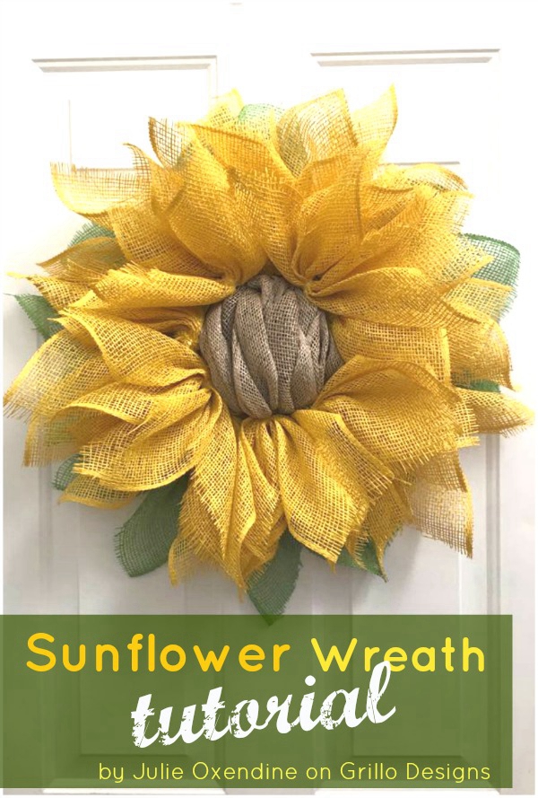 Julie's DIY Sunflower Wreath