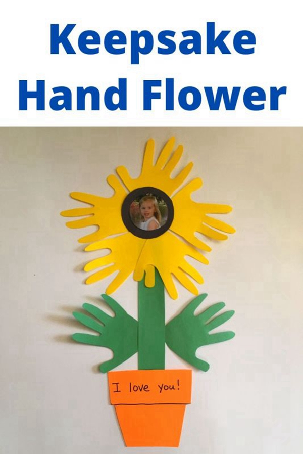 Keepsake Hand Flower Craft for Kids
