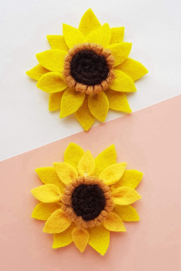 Easy Felt Sunflower Craft for Kids