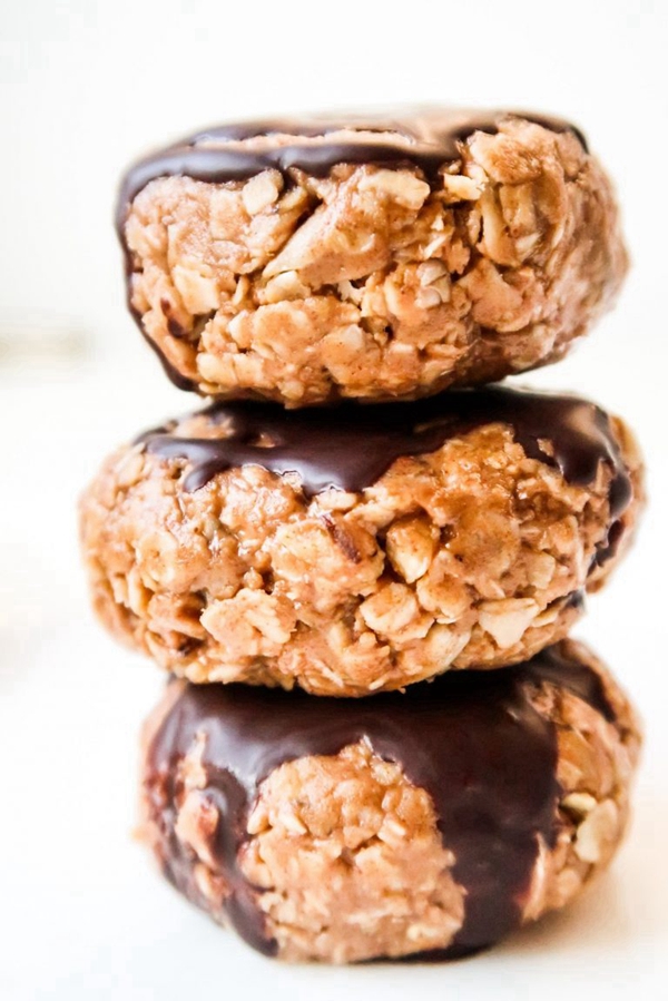 Scrumptious and healthy No-Bake Breakfast Cookies, ideal for a quick and nutritious start to the day, packed with oats, nuts, and seeds.